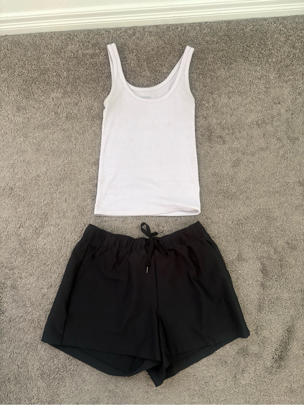 Old Navy Light Ribbed Tank and Shorts